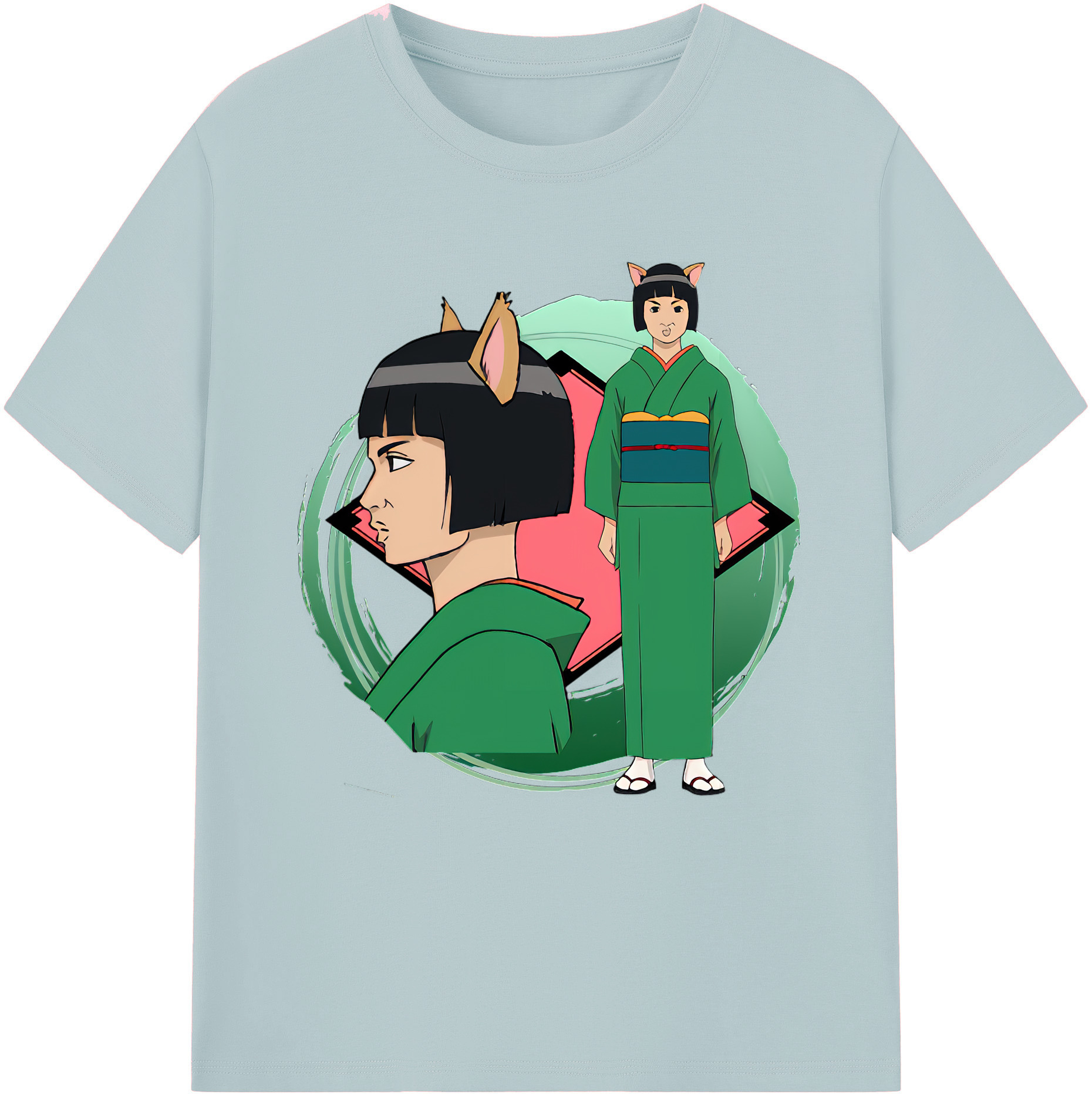 （画像用） ぎんたま 坂田銀時（さかたぎんとき） 神楽 志村新八（しむら しんぱち） GINTAMA Sakata Gintoki Kagura Shimura Shinpachi 綿100％半袖Tシャツ（フロントプリント）